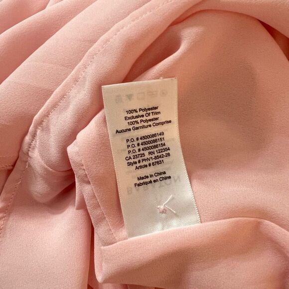 Babaton Aritzia Pink Crew Neck Split Back Sleeveless Mini Dress Size 2 - Picture 9 of 10